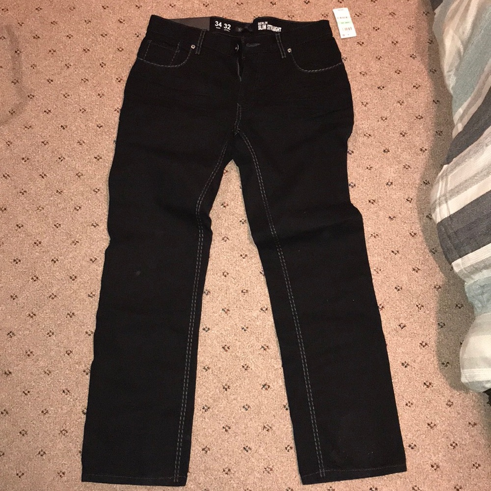 BRAND NEW INC SLIM STRAIGHT FIT JEANS SIZE 34W 32L