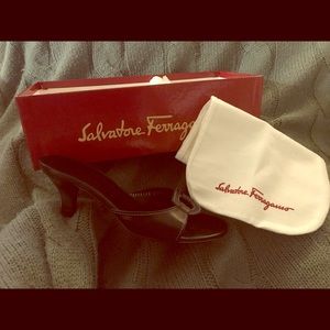 Salvatore Ferragamo high heeled mules