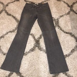 Pilcro and the Letterpress Gray Slim Boot Jean 27