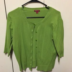 Green Merona Cardigan