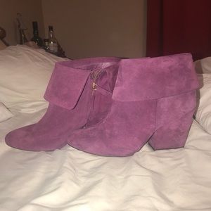 Kate Spade purple booties