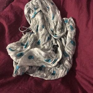Peacock Feather Scarf
