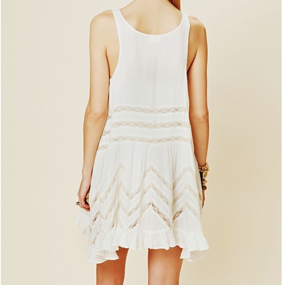 Intimately Free People Voile and Lace Trapeze Slip - Picture 2 of 6