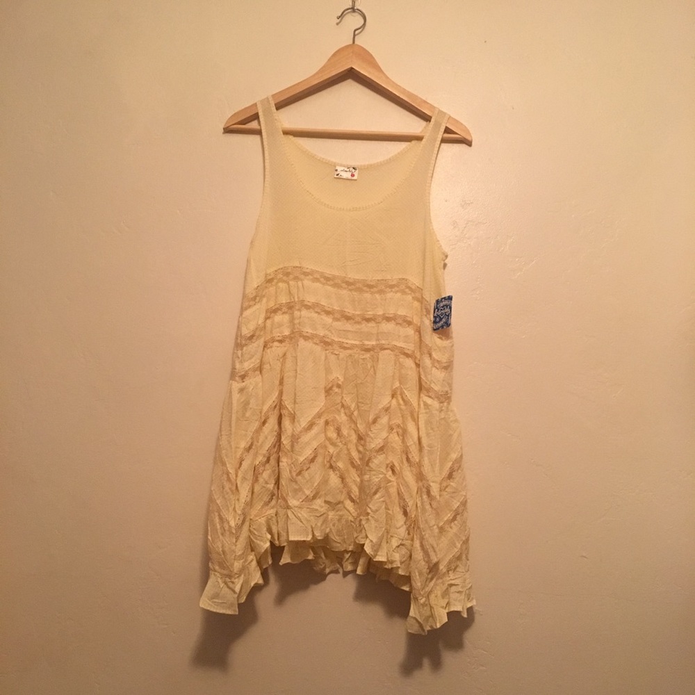 Intimately Free People Voile and Lace Trapeze Slip - Picture 5 of 6