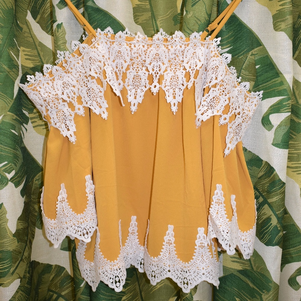 Mustard 3/4 Sleeve Blouse