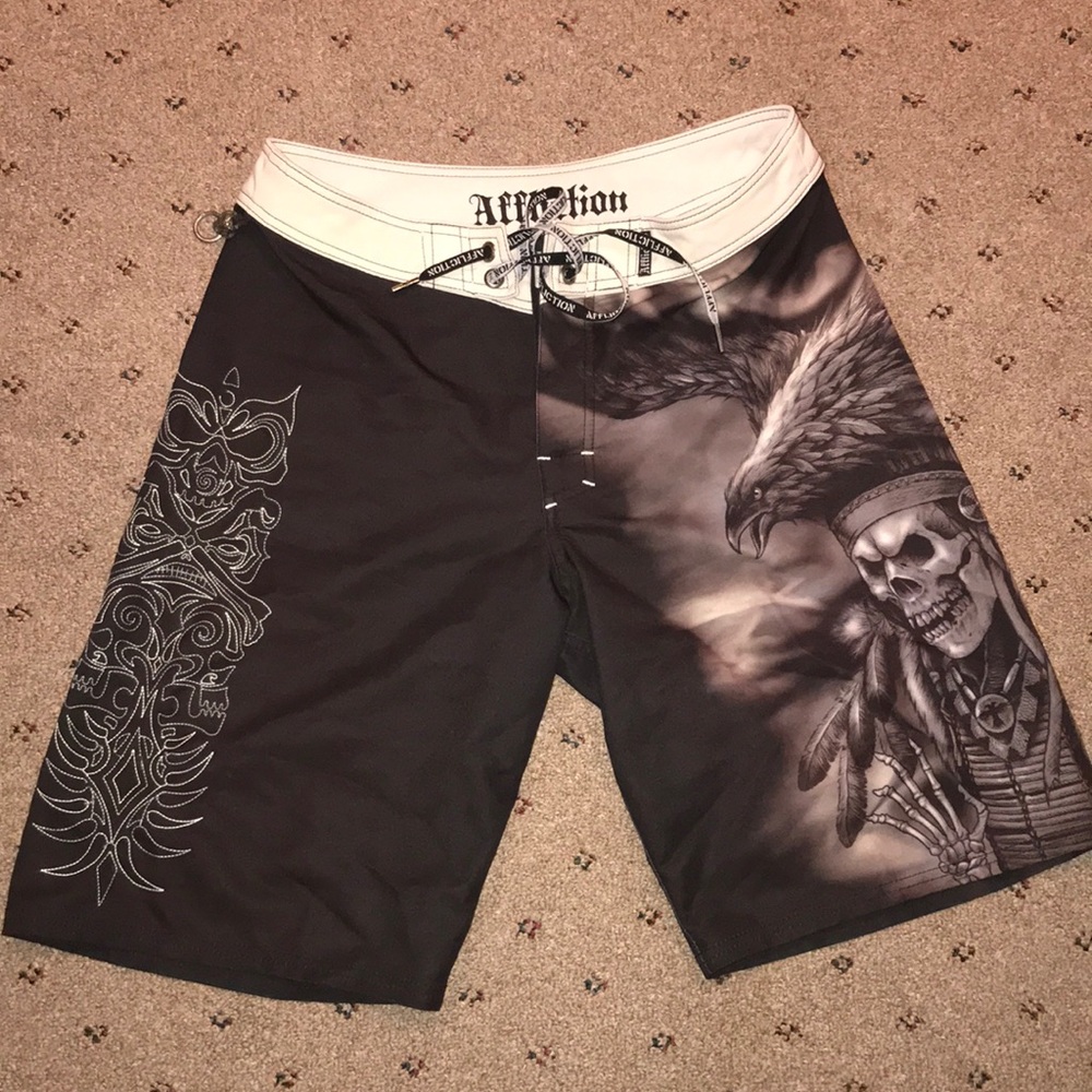 Like new condition Affliction bathing suit size 32