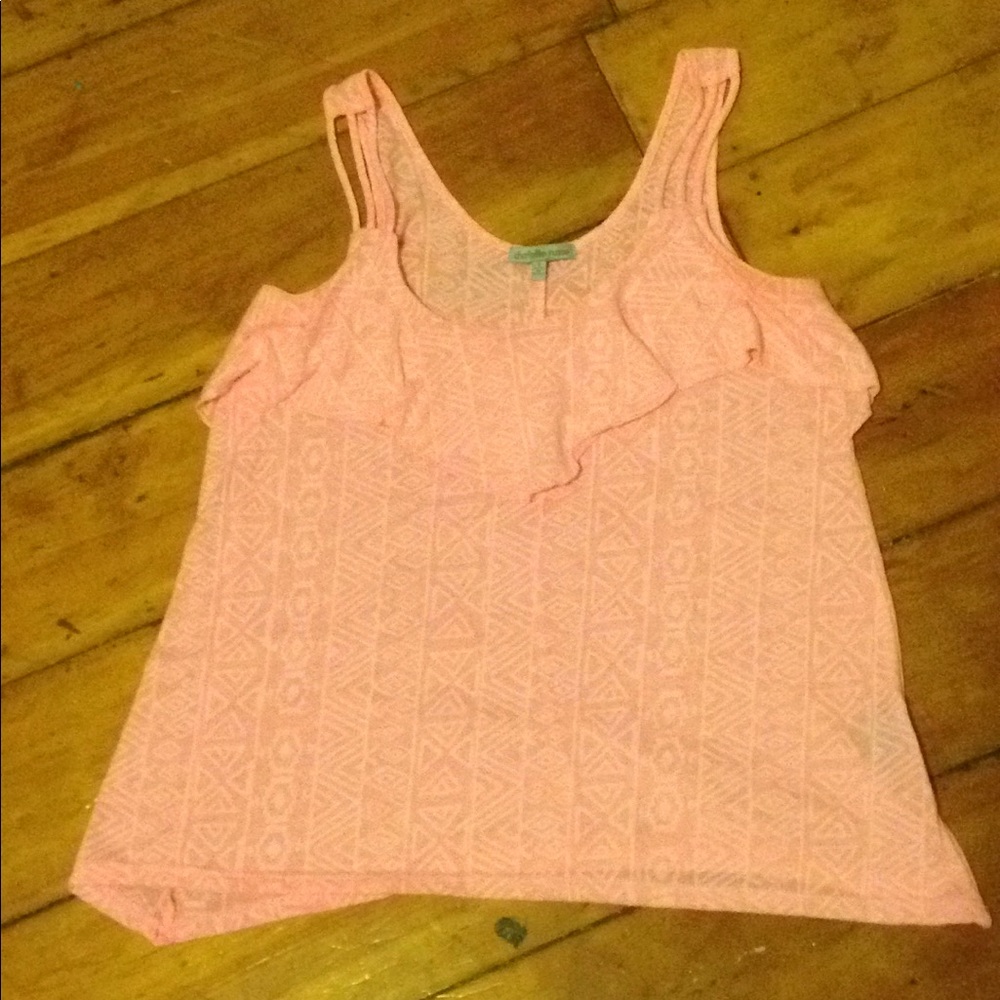 Neon pink tank top