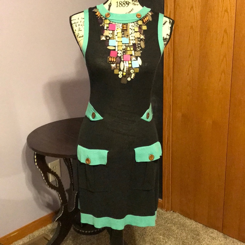 Nanette Lenore jeweled knit dress