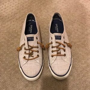 Sperry seacoast crosshatch shoes, worn 1 time!