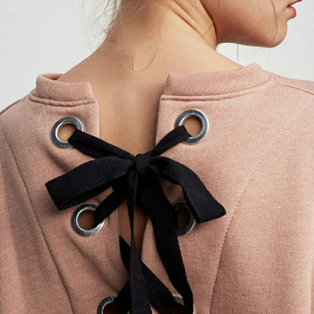 Oversized Lantern-Sleeve Sweatshirt - Picture 2 of 3