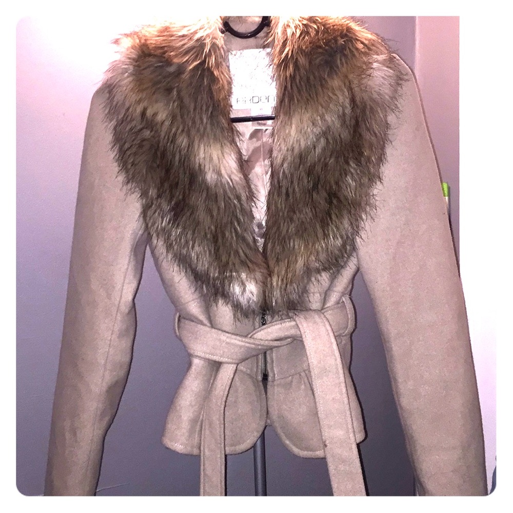 Faux Fur zip jacket