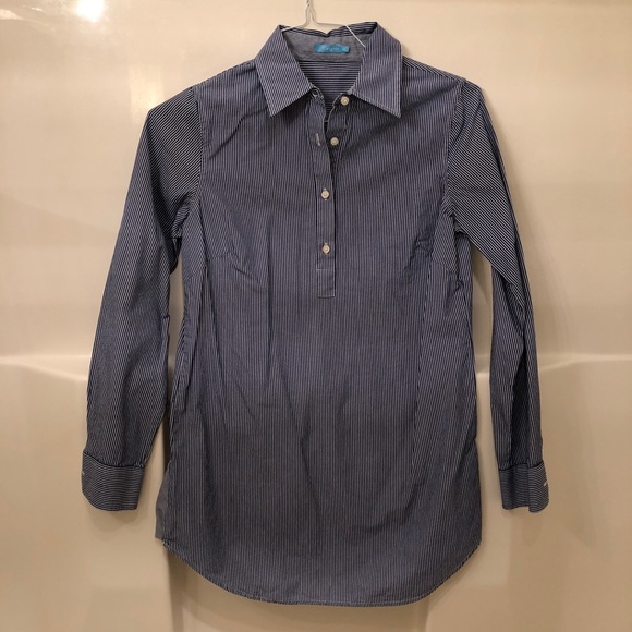 J. McLaughlin top blouse button down shirt - Picture 1 of 4