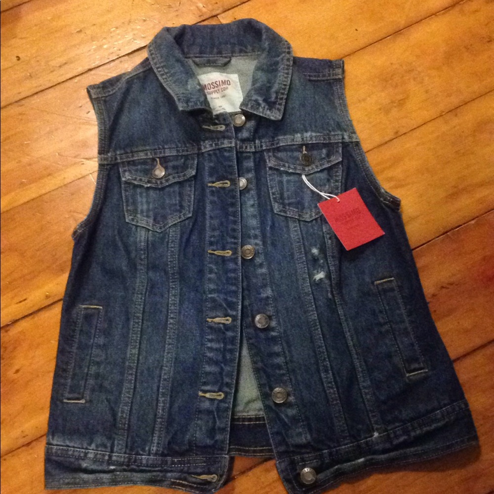 Jean jacket vest