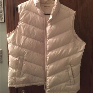 Down Vest cream color