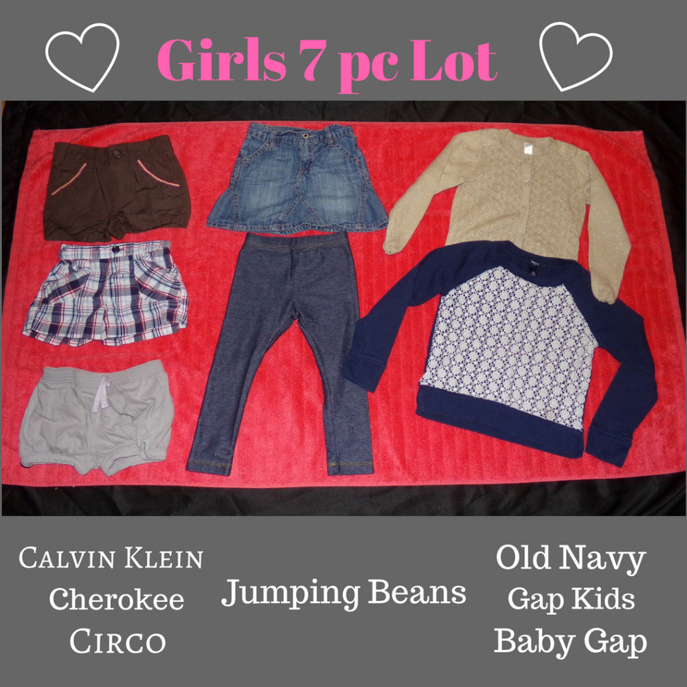 7pc lot Girls Name Brands 3T - 4T