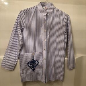 Amaya top blouse button down shirt