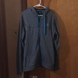 Adidas women's gray zip up hoodie never worn sizes