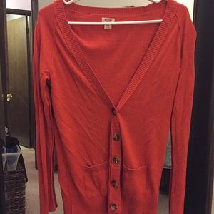 Target Burnt Orange Boyfriend Cardigan