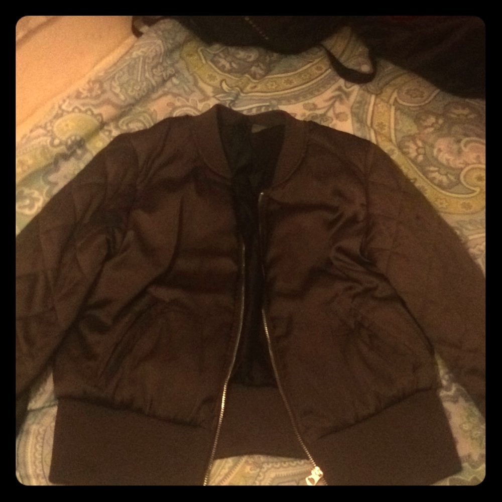 H&M Satin Bomber Jacket