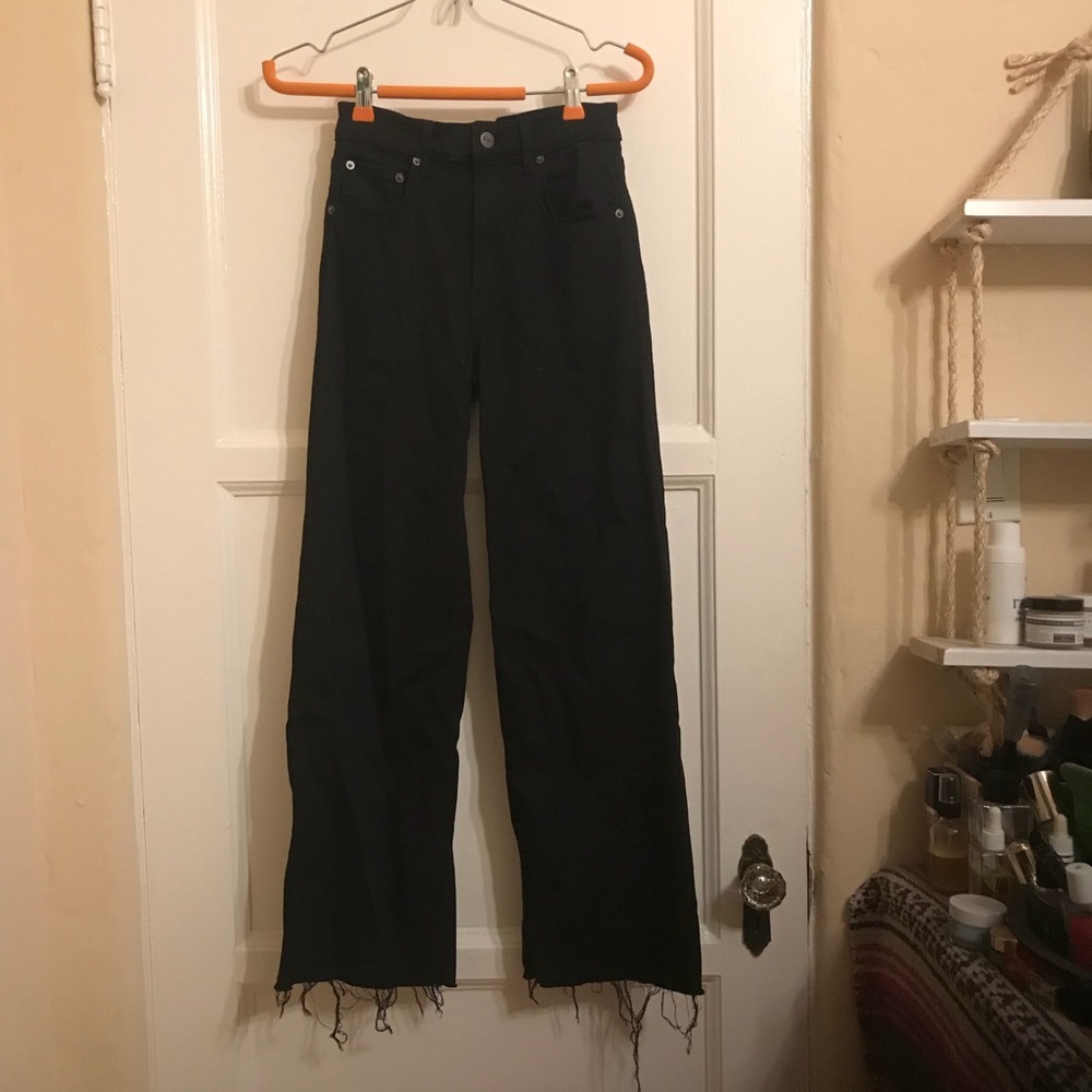 ❌sold Reformation flood jeans in black sz 25 - Picture 5 of 8