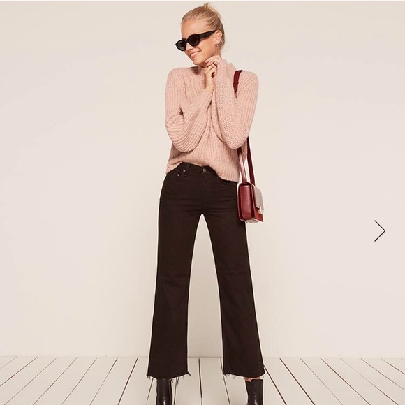 Reformation Denim - ❌sold Reformation flood jeans in black sz 25