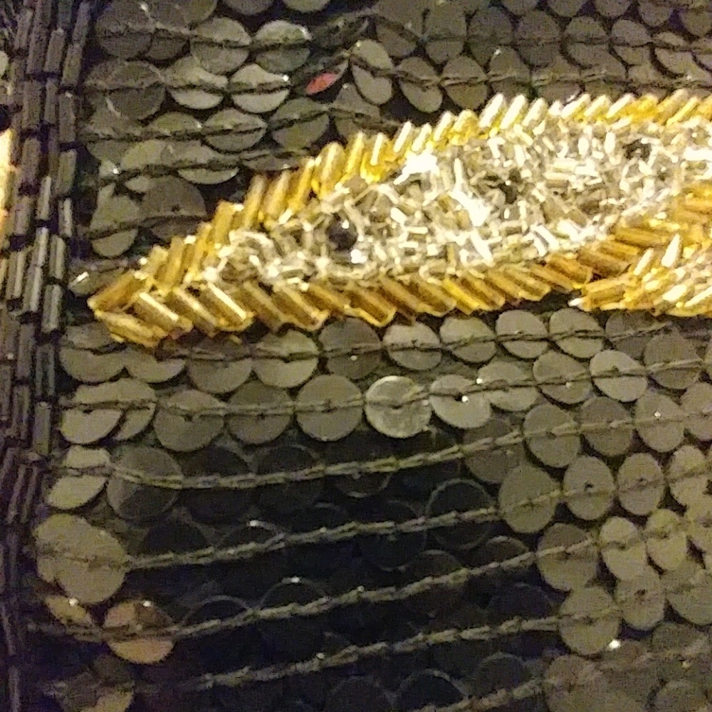 Vintage Gold&black sequin jacket - Picture 7 of 8