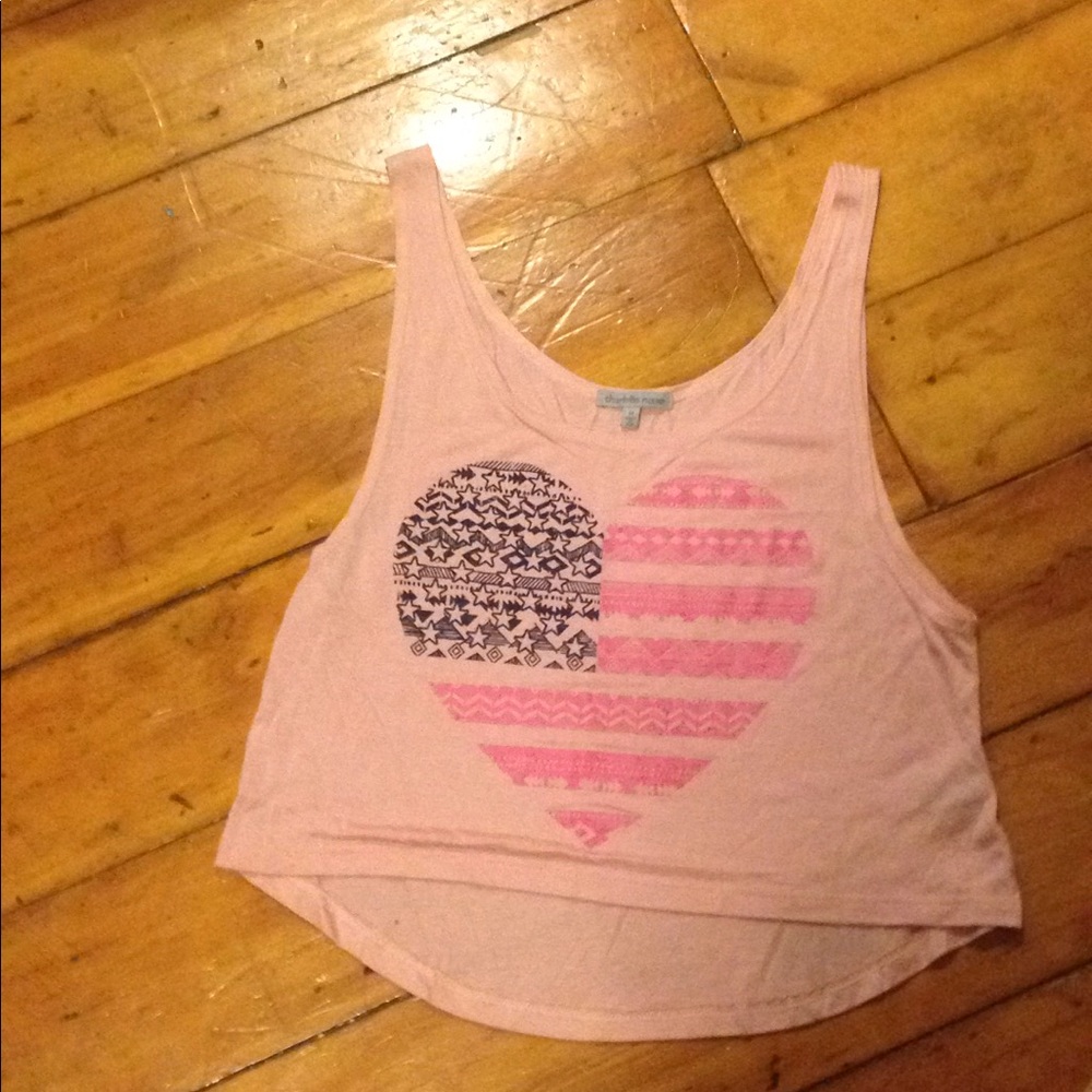 Pink crop top