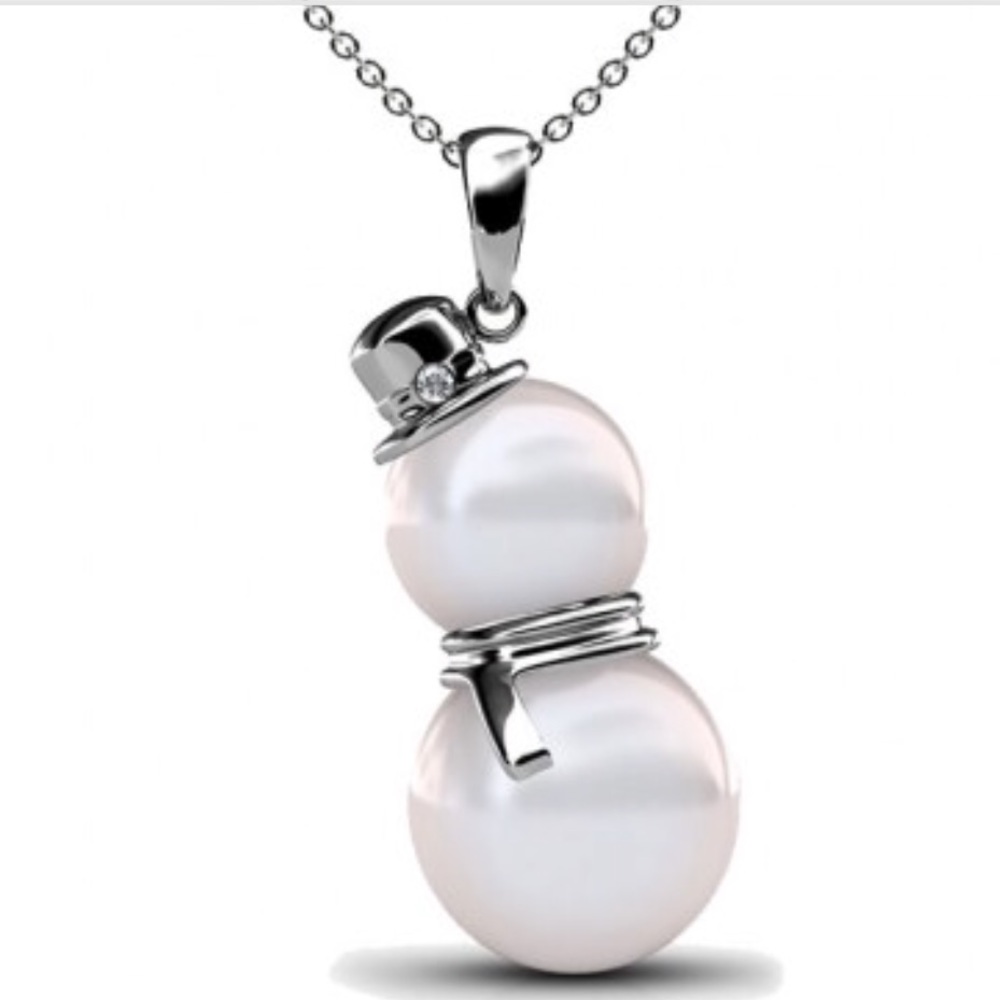 Snowman necklace