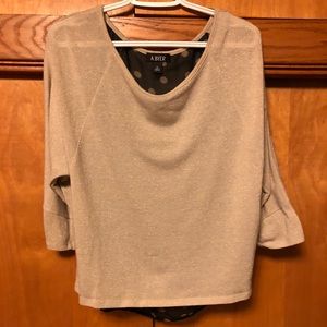 Gold Sweater with Polka Dot cut out in the back