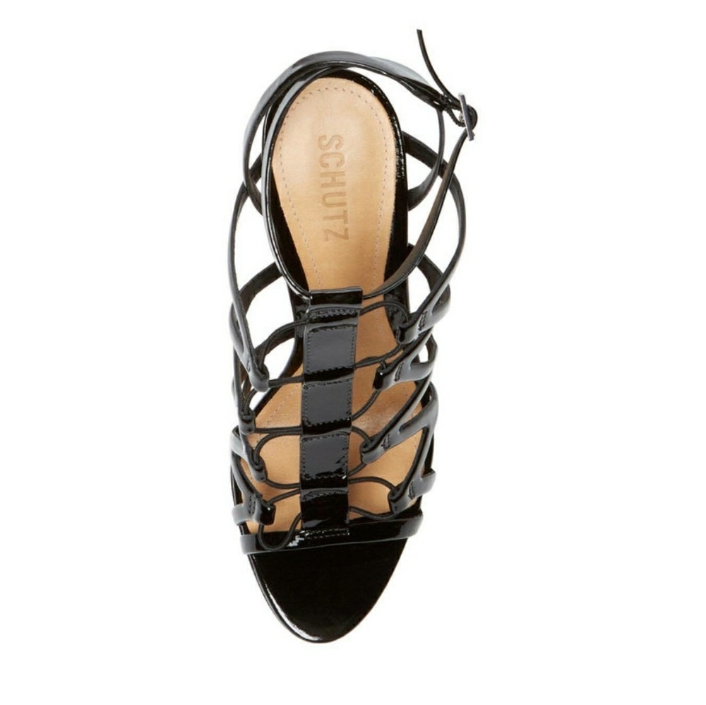 Schutz Floppy Patent Leather Sandal