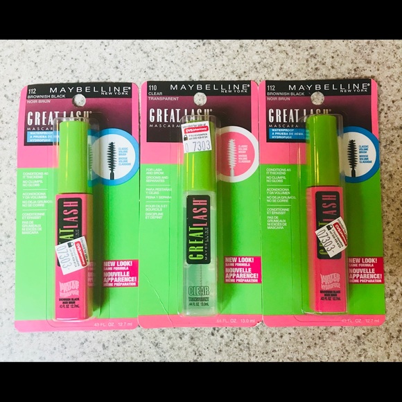 3 Maybelline Great Lash (1) #110 Clear (2) #112 - Picture 2 of 4