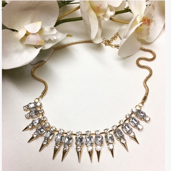 Crystal Silver Necklace - Picture 2 of 5