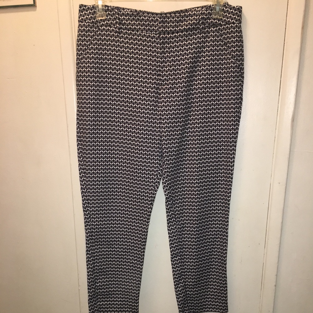 Merona Cropped/Ankle Pants - Black, Gray & White