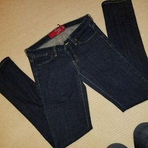 Guess blue denim skinnies jeans