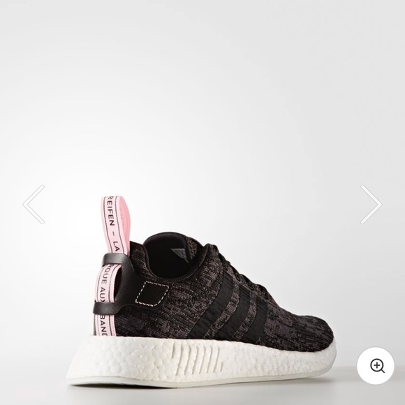 Black and Pink Adidas NMD_R2 Sneakers - Picture 3 of 8