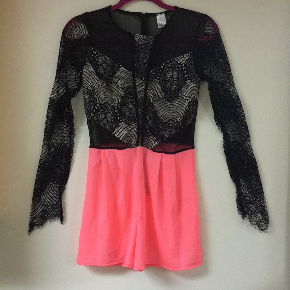 Sheer Top Shorts Romper !!! Never Worn !!!