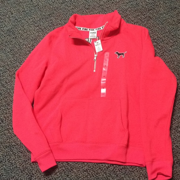 PINK Victoria's Secret Sweaters - PINK 1/4 zip up