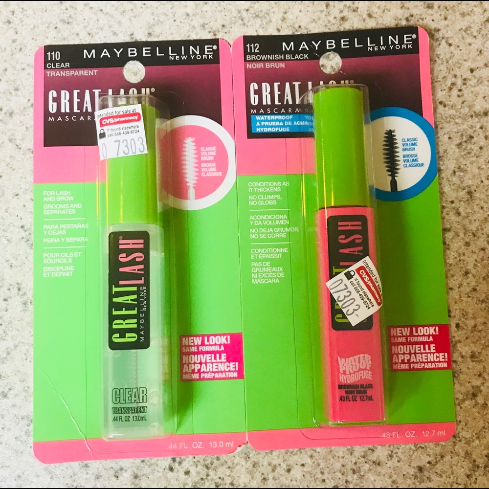 2 Maybelline (1) #110 Clear (1) #112 Brownish Blac