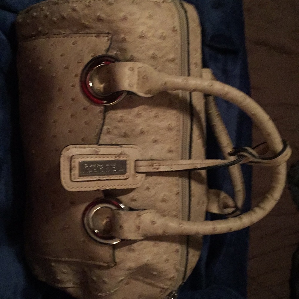 Ostrich like purse. Tan