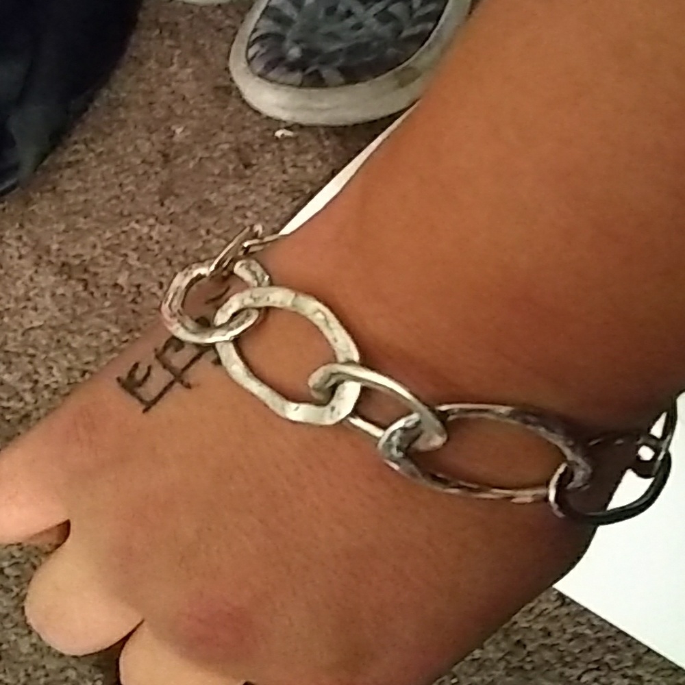 Organic link bracelet