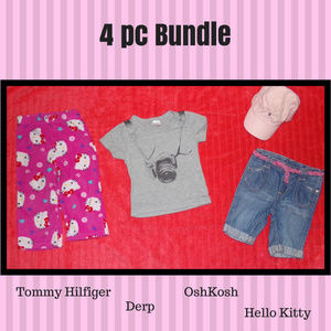 4 pc Bundle OshKosh Hello Kitty  Tommy Hifiger