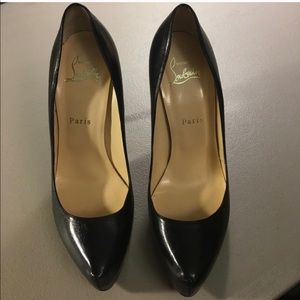 Authentic Christian Loubiton Black Pigalle Plato