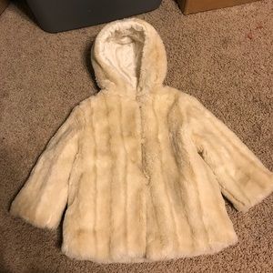 Little Girls Faux Fur Coat