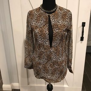 Cheetah Print Blouse