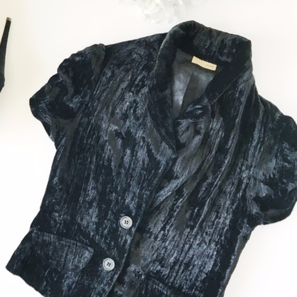 Minime Soft Velvet short sleeve jacket - Picture 2 of 2