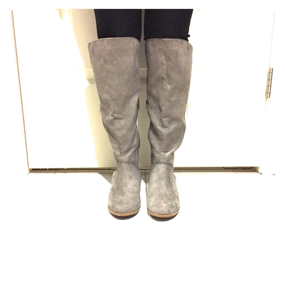 Express Gray Boots