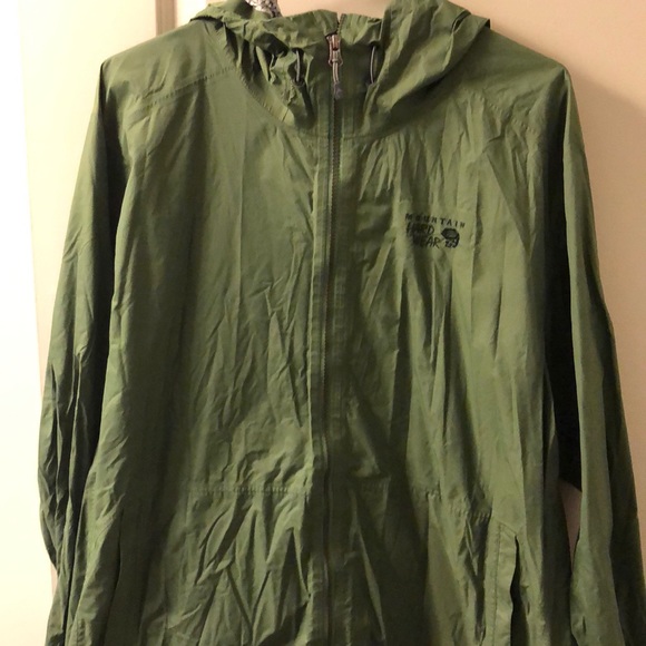 olive rain jacket mens