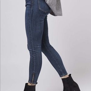 TOPSHOP ZIP SIDE JAMIE JEANS