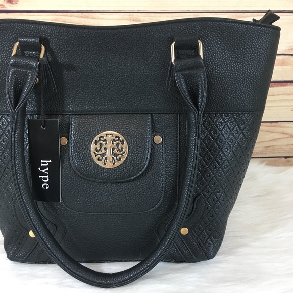 🎁NEW black medallion handbag / purse - Picture 2 of 8