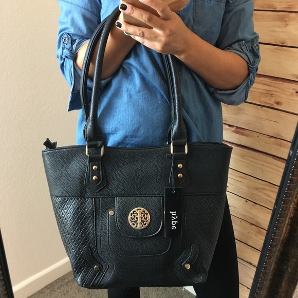 🎁NEW black medallion handbag / purse - Picture 8 of 8